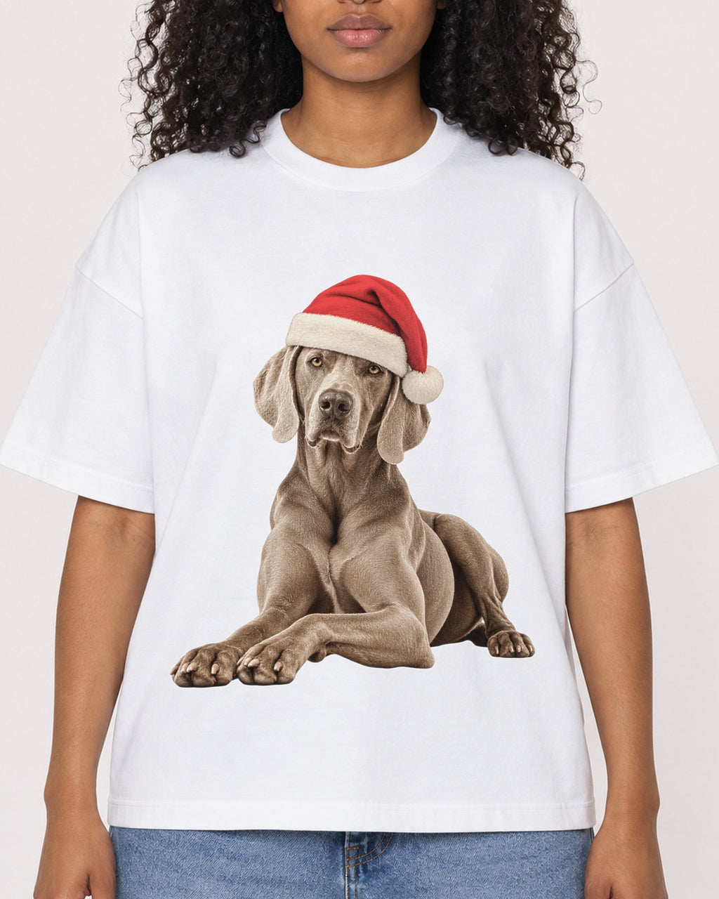 Mockup Boxy Heavyweight Tee White female close-up 05