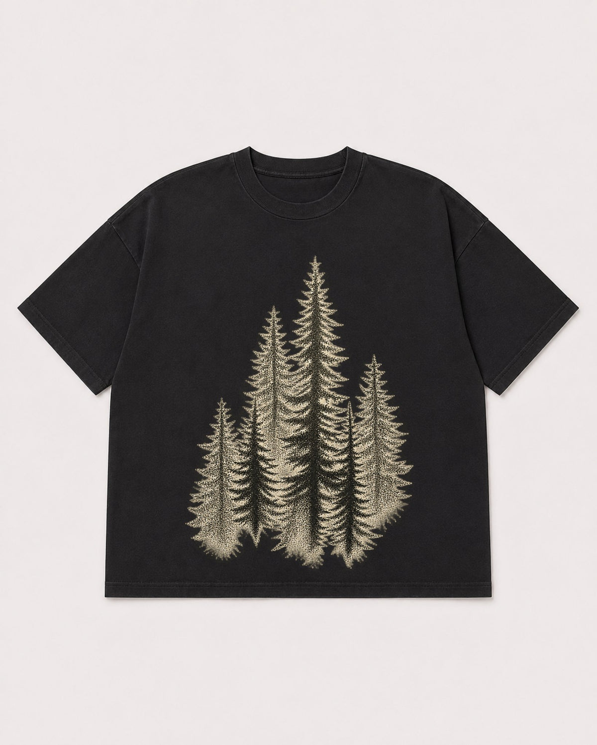 Mockup Boxy Heavyweight Tee Black product