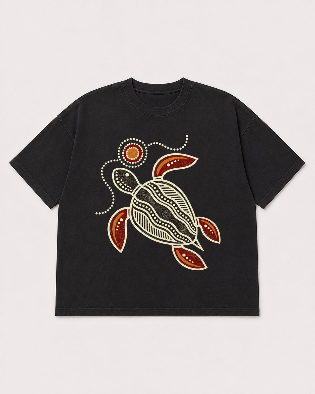 Mockup Boxy Heavyweight Tee Black product