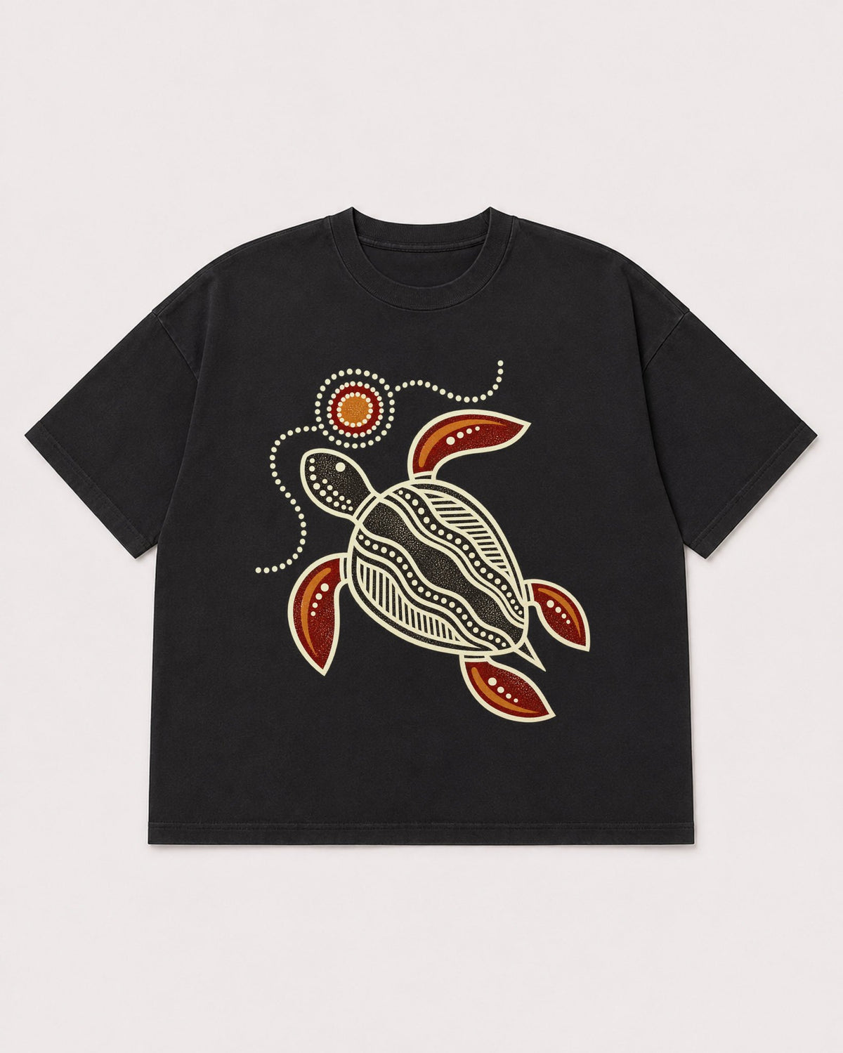 Mockup Boxy Heavyweight Tee Black product