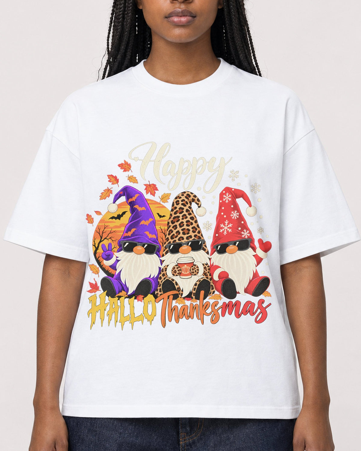 Mockup Boxy Heavyweight Tee White female close-up 04