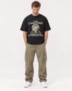 Mockup Boxy Heavyweight Tee Black male full-body 08