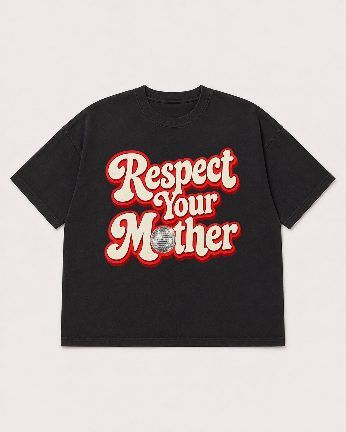 Mockup Boxy Heavyweight Tee Black product