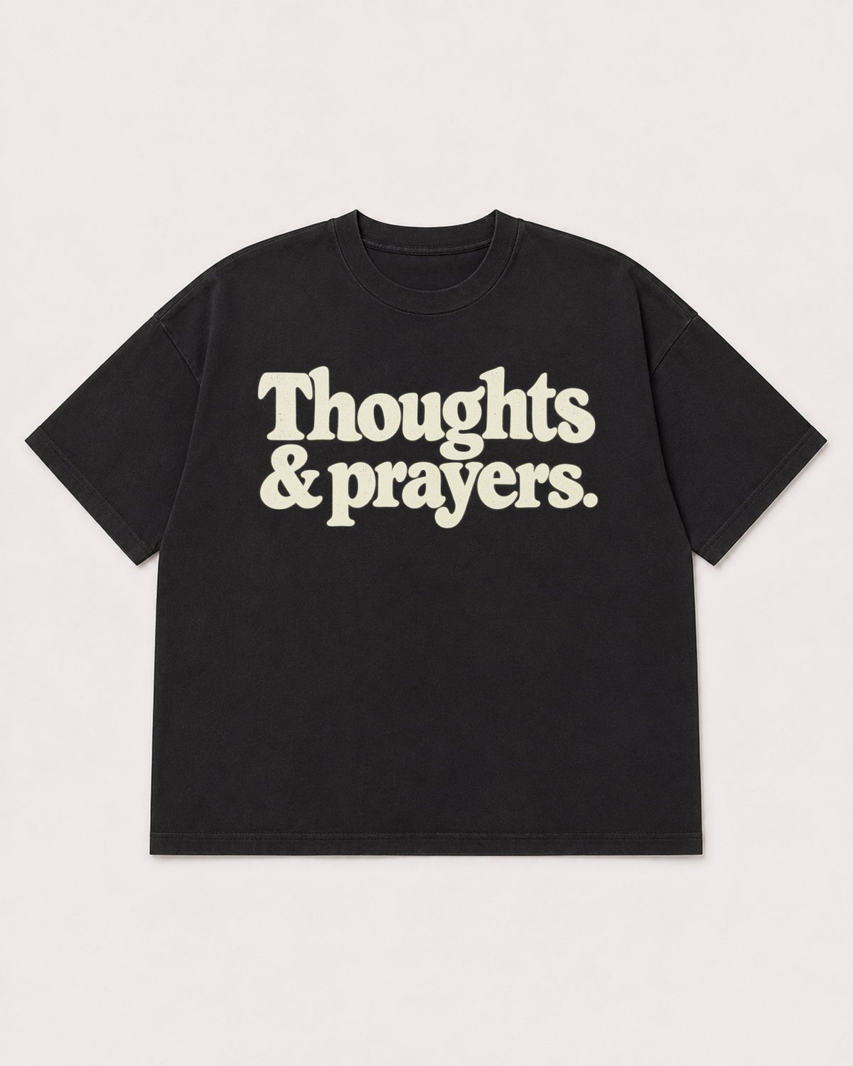 Mockup Boxy Heavyweight Tee Black product