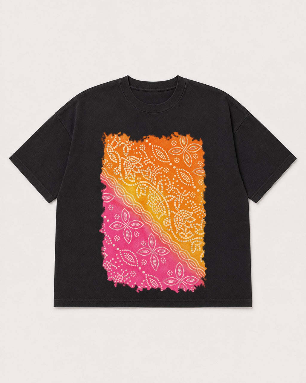 Mockup Boxy Heavyweight Tee Black product