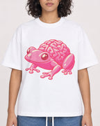 Mockup Boxy Heavyweight Tee White female close-up 26