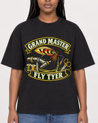 Mockup Boxy Heavyweight Tee Black female close-up 04