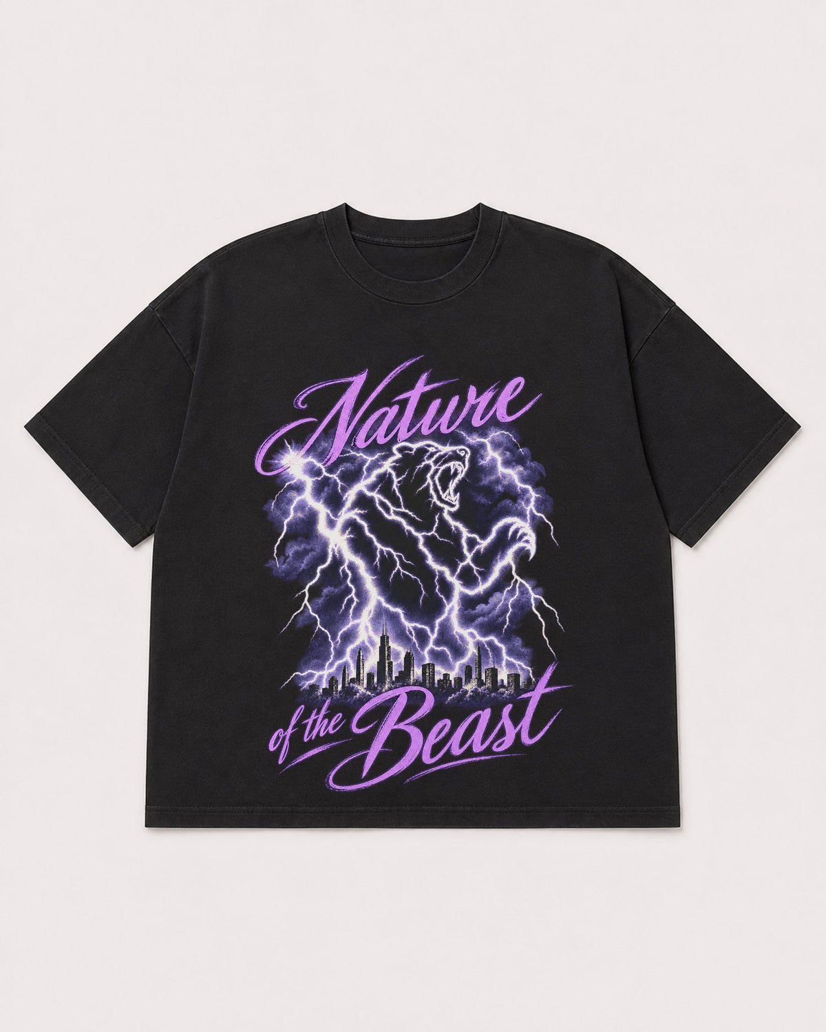 Mockup Boxy Heavyweight Tee Black product