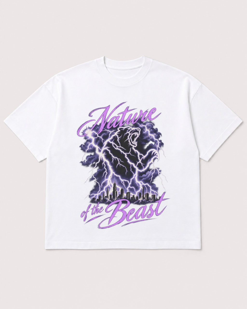 Mockup Boxy Heavyweight Tee White product