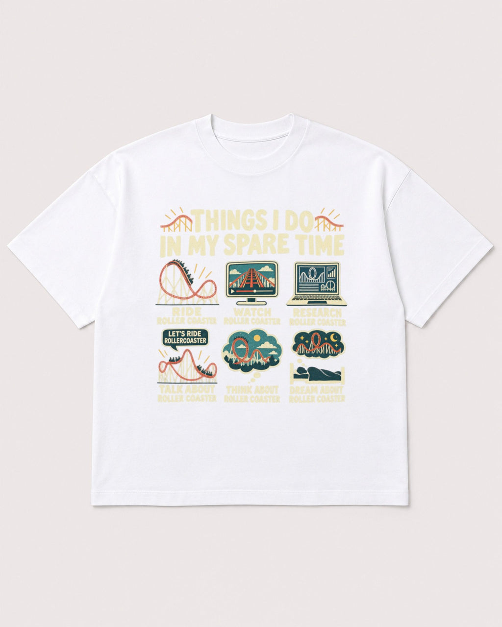 Mockup Boxy Heavyweight Tee White product