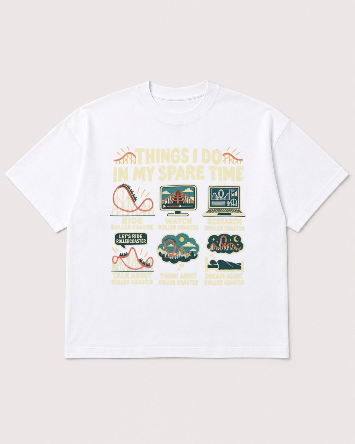 Mockup Boxy Heavyweight Tee White product