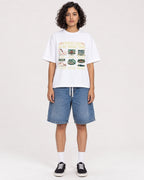 Mockup Boxy Heavyweight Tee White female full-body 26