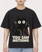 Mockup Boxy Heavyweight Tee Black male close-up 01