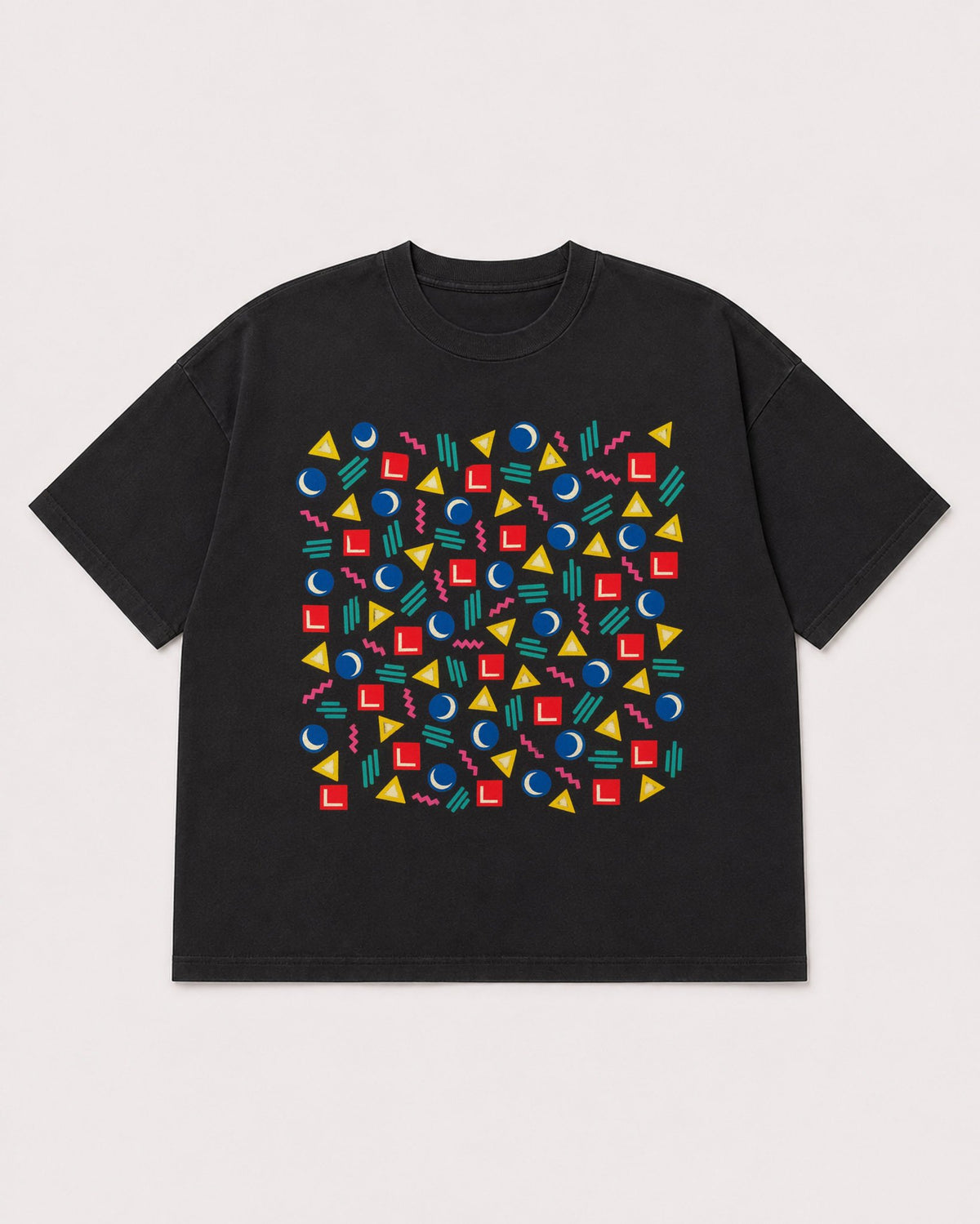 Mockup Boxy Heavyweight Tee Black product