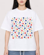 Mockup Boxy Heavyweight Tee White female close-up 01