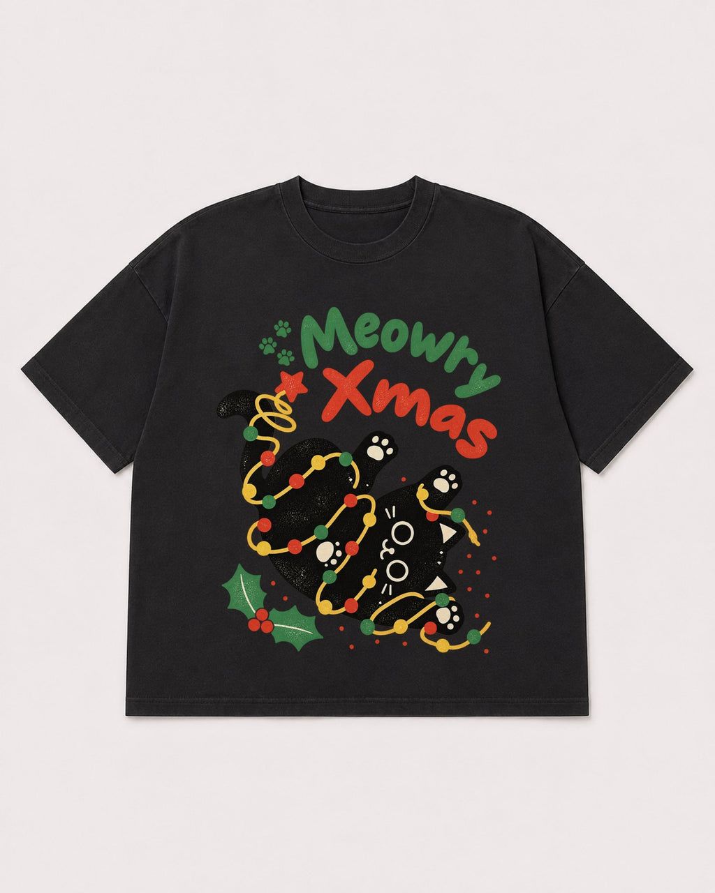 Mockup Boxy Heavyweight Tee Black product