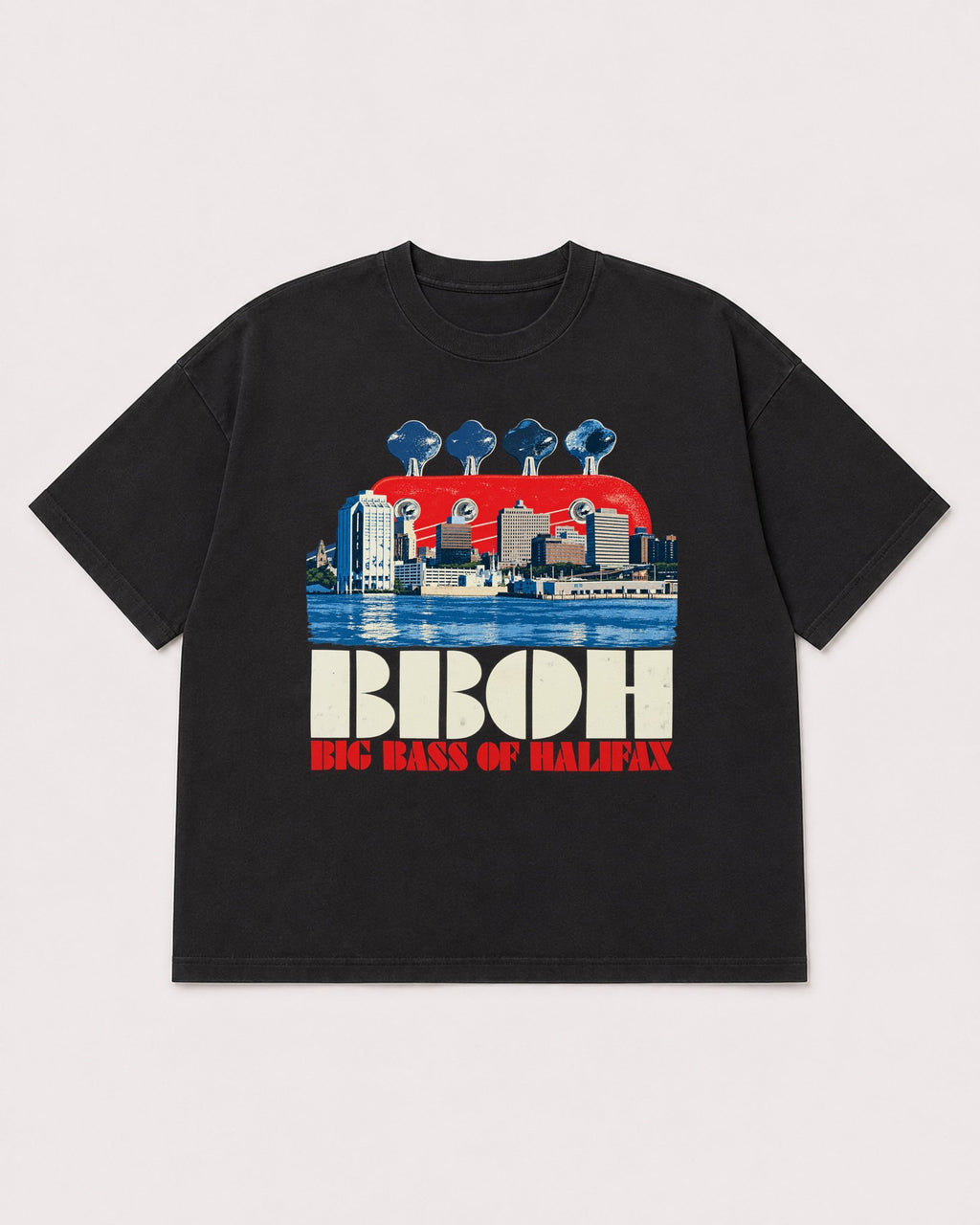 Mockup Boxy Heavyweight Tee Black product