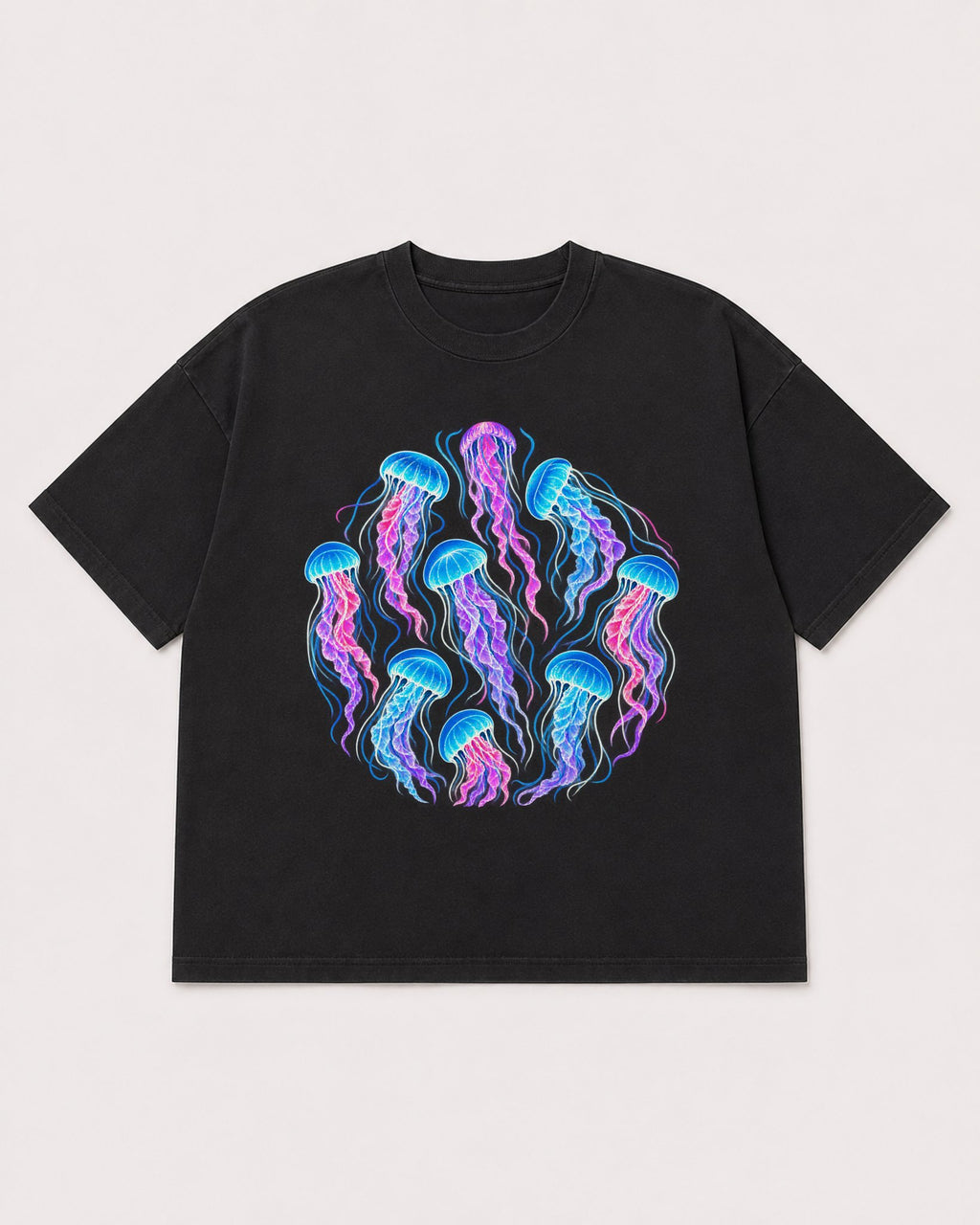 Mockup Boxy Heavyweight Tee Black product