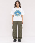 Mockup Boxy Heavyweight Tee White female full-body 02
