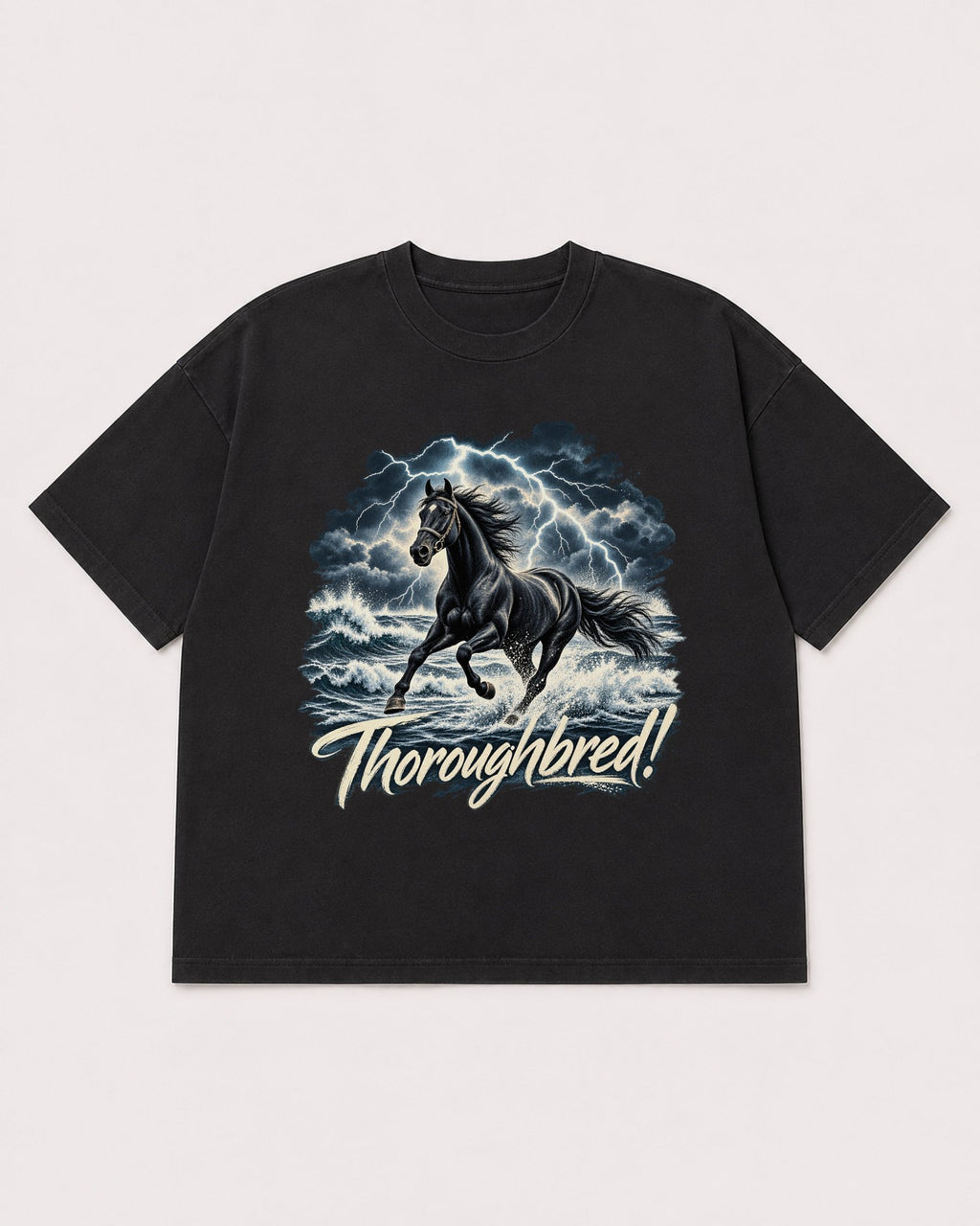 Mockup Boxy Heavyweight Tee Black product