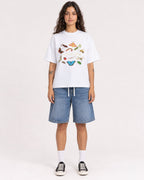 Mockup Boxy Heavyweight Tee White female full-body 06