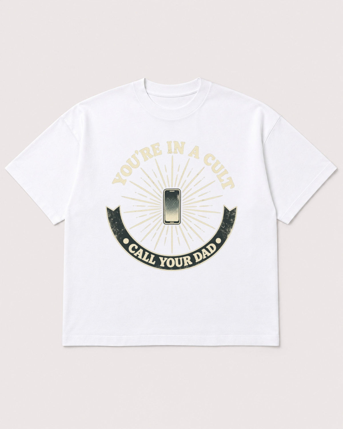 Mockup Boxy Heavyweight Tee White product