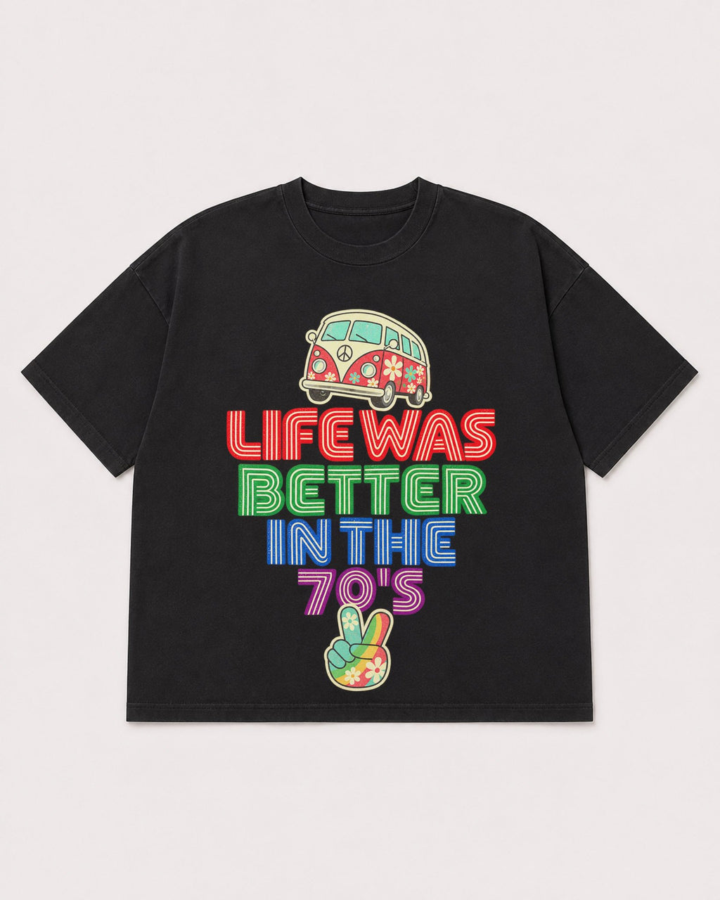 Mockup Boxy Heavyweight Tee Black product