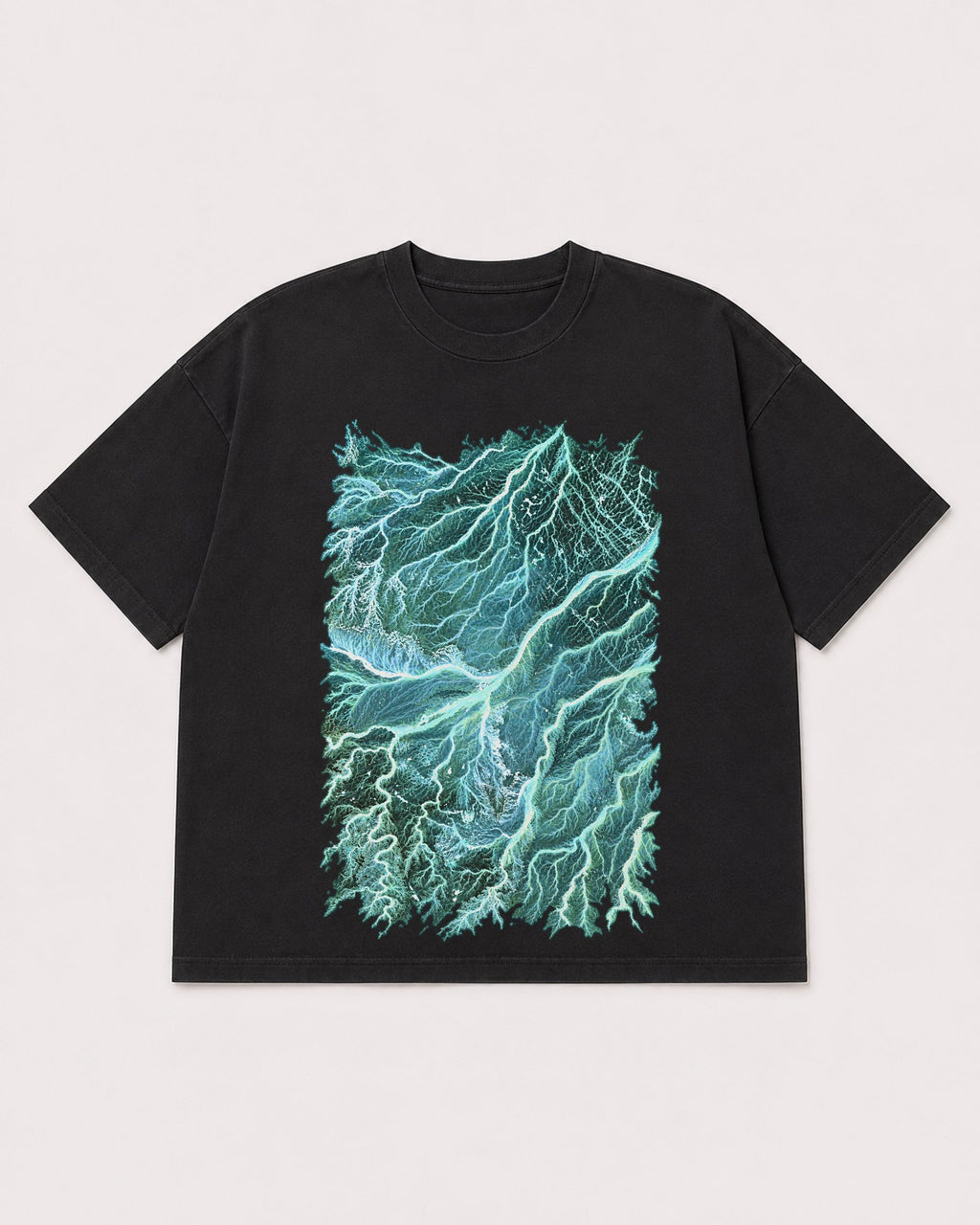 Mockup Boxy Heavyweight Tee Black product