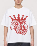 Mockup Boxy Heavyweight Tee White male close-up 01