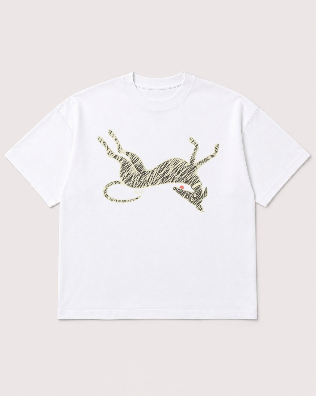 Mockup Boxy Heavyweight Tee White product