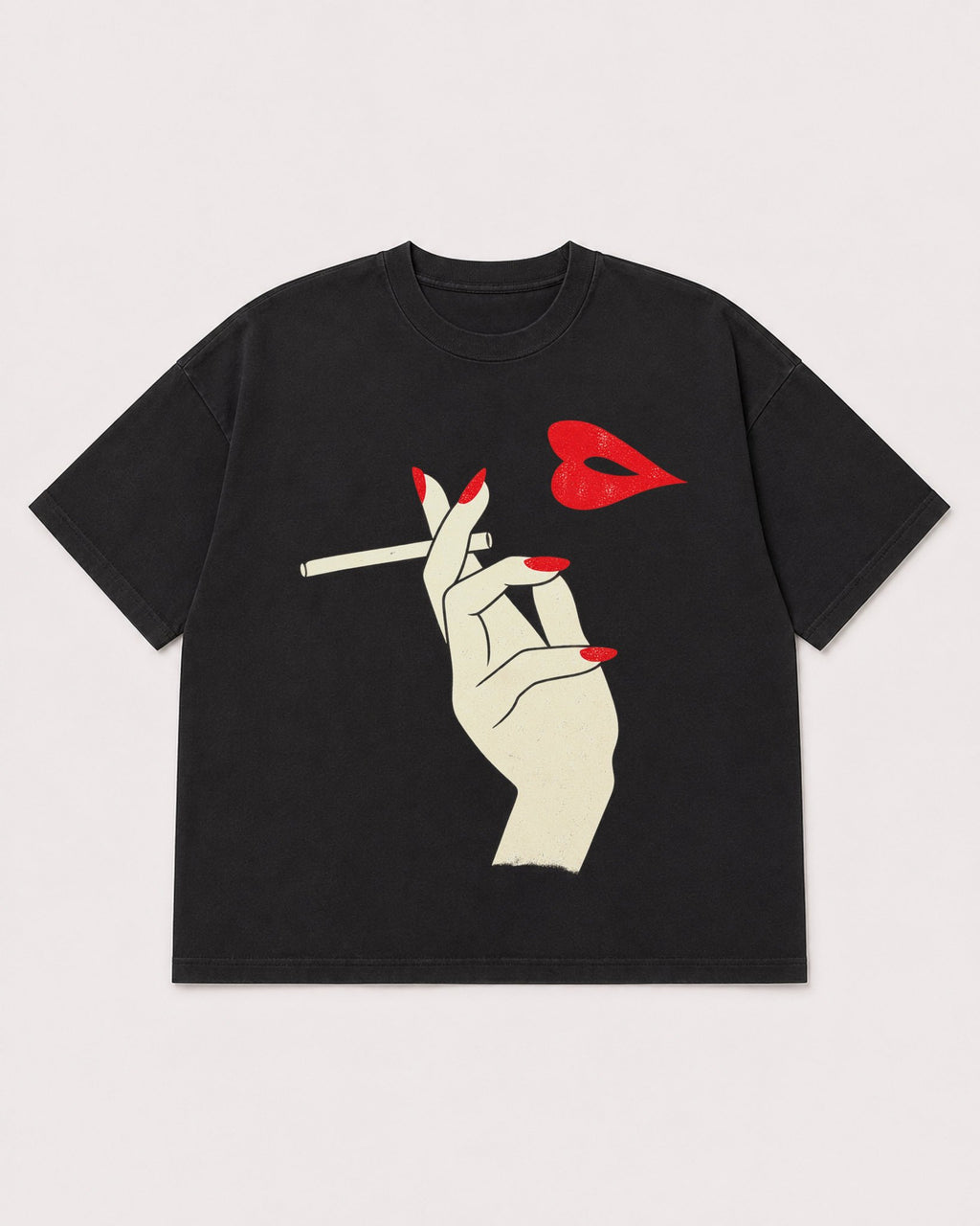Mockup Boxy Heavyweight Tee Black product