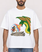 Mockup Boxy Heavyweight Tee White male close-up 07