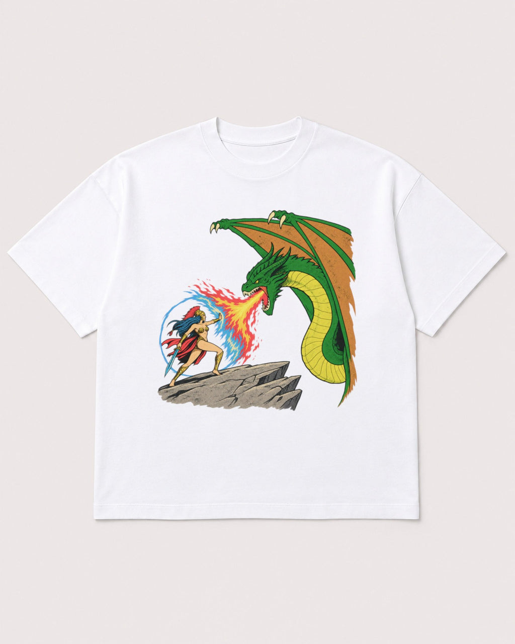 Mockup Boxy Heavyweight Tee White product