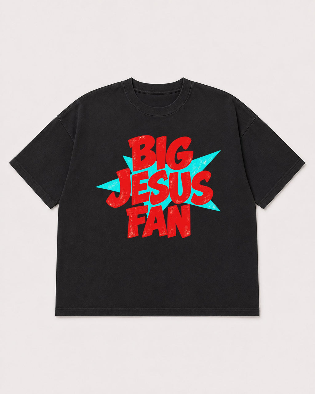 Mockup Boxy Heavyweight Tee Black product