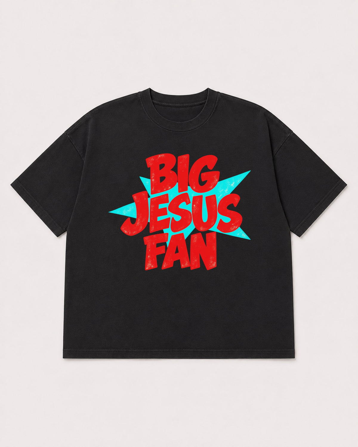 Mockup Boxy Heavyweight Tee Black product