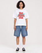 Mockup Boxy Heavyweight Tee White female full-body 26