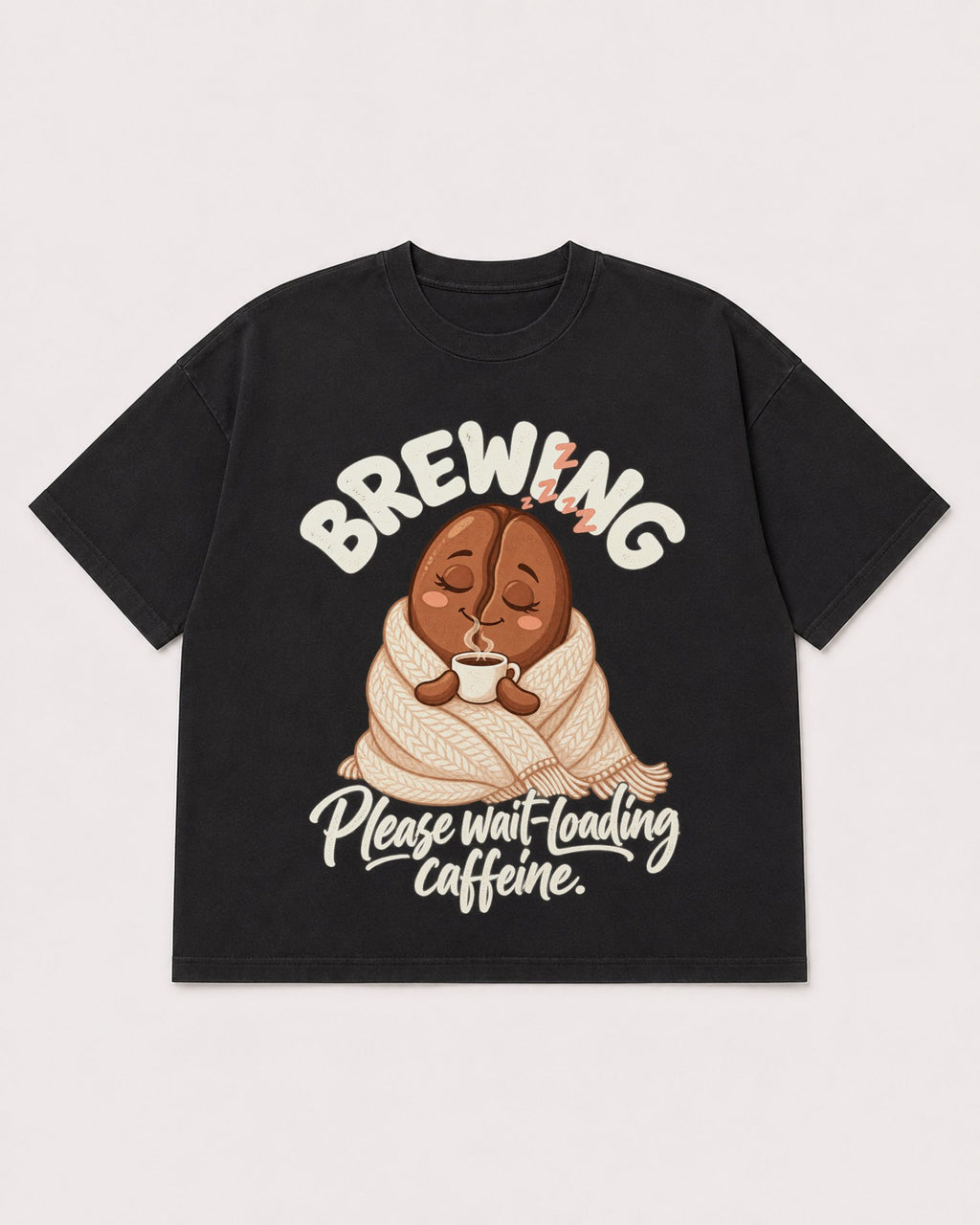 Mockup Boxy Heavyweight Tee Black product