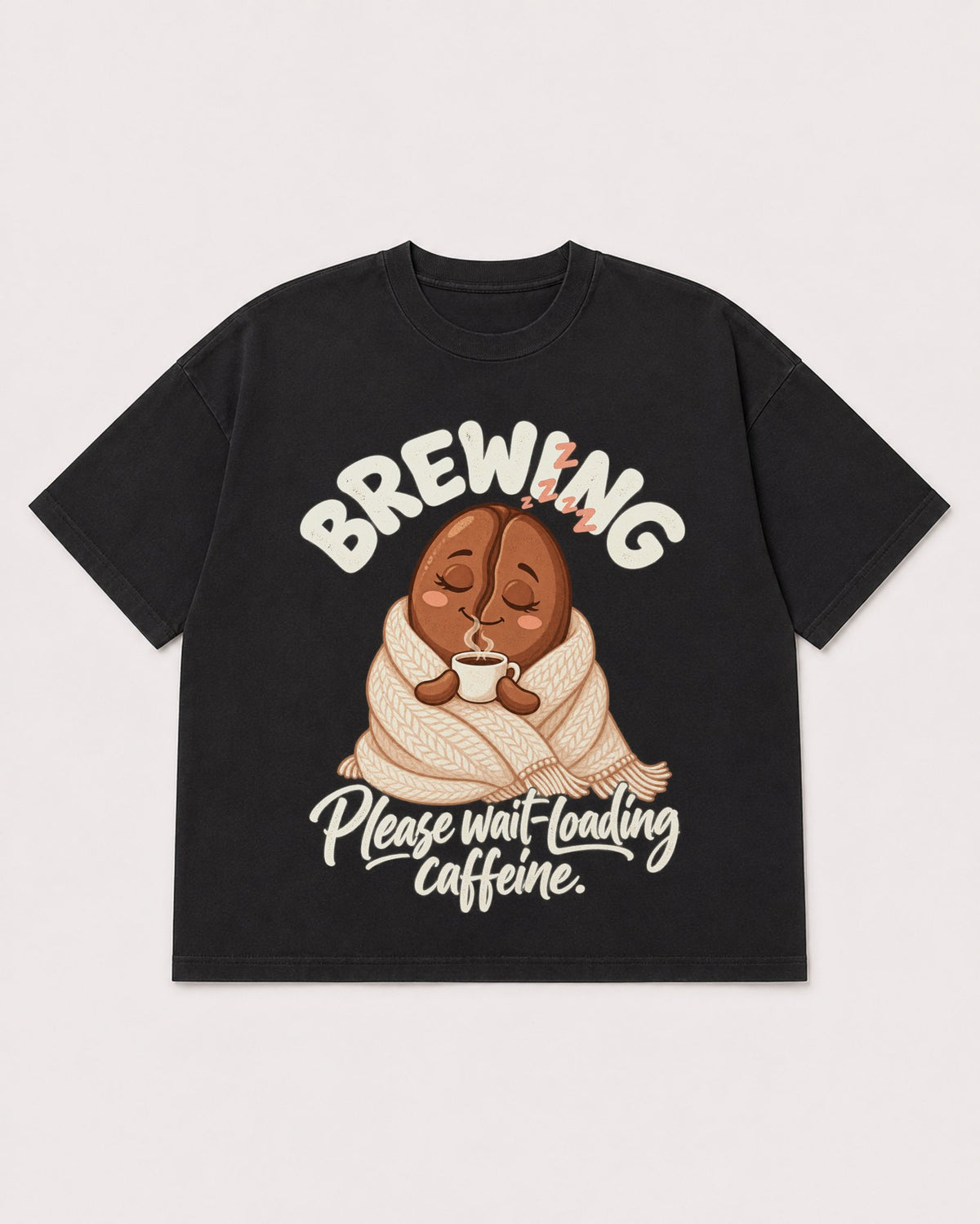 Mockup Boxy Heavyweight Tee Black product