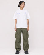 Mockup Boxy Heavyweight Tee White female full-body 12