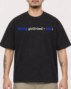 Mockup Boxy Heavyweight Tee Black male close-up 12