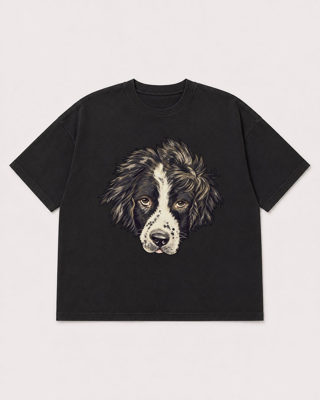 Mockup Boxy Heavyweight Tee Black product