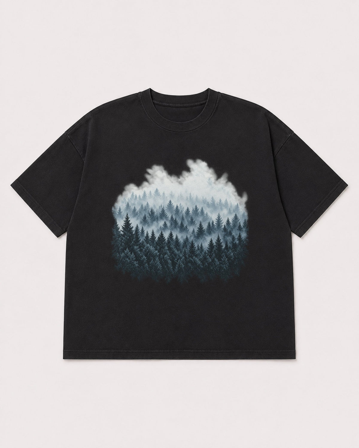 Mockup Boxy Heavyweight Tee Black product