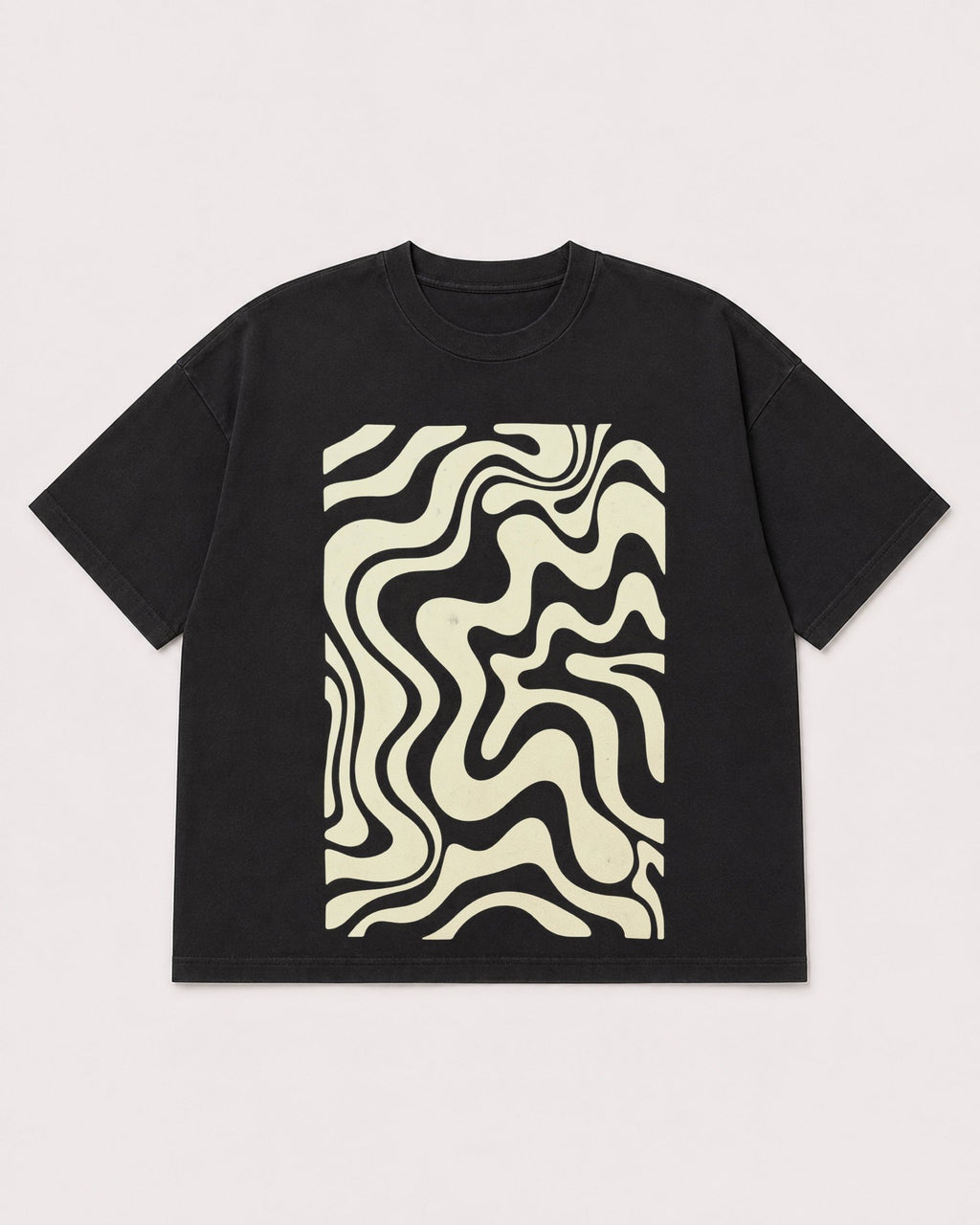 Mockup Boxy Heavyweight Tee Black product