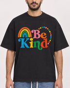 Mockup Boxy Heavyweight Tee Black male close-up 07