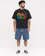 Mockup Boxy Heavyweight Tee Black male full-body 07