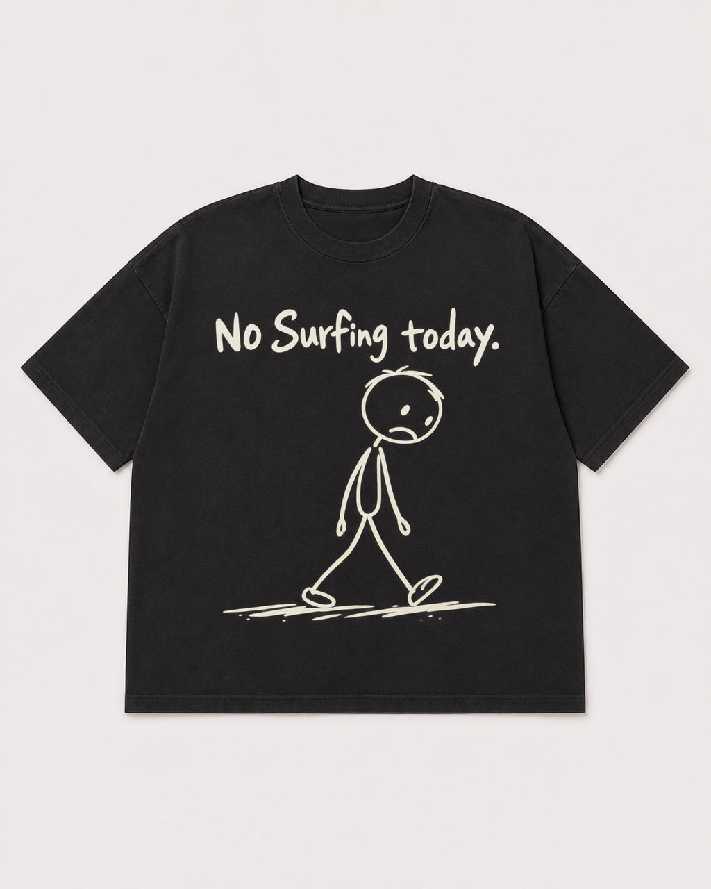 Mockup Boxy Heavyweight Tee Black product