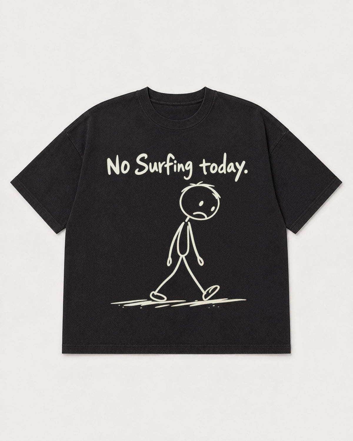 Mockup Boxy Heavyweight Tee Black product