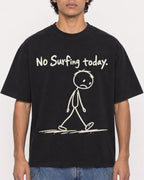 Mockup Boxy Heavyweight Tee Black male close-up 26