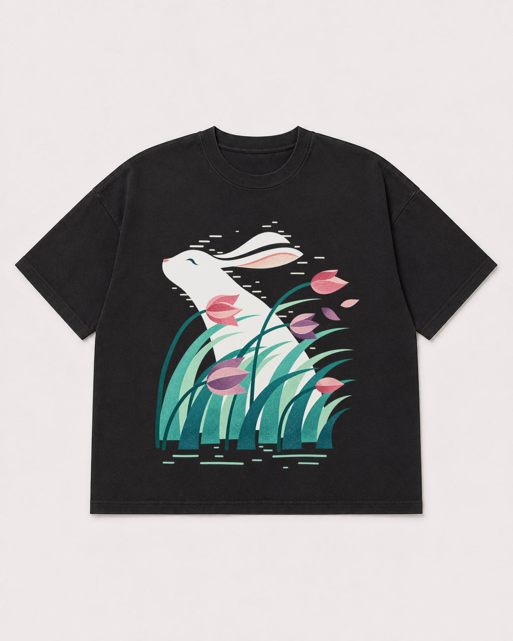 Mockup Boxy Heavyweight Tee Black product