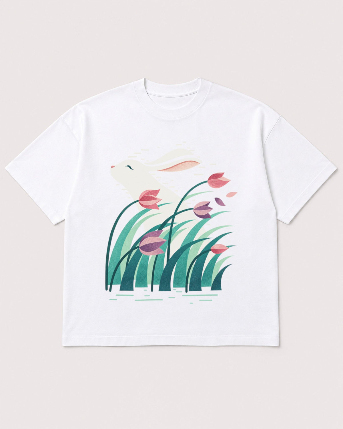Mockup Boxy Heavyweight Tee White product